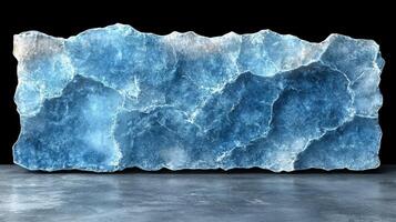 Blue Onyx Slab, Studio Shot, Reflective Surface, Interior Design photo