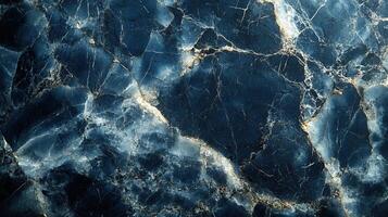 Dark blue marble texture background, design photo