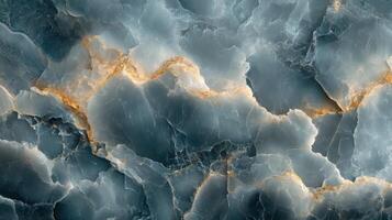 Blue gold marble texture background, design photo