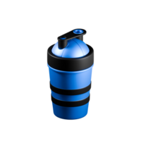 3d icon of sports shaker, energy drink. 3d illustration on isolated background. png