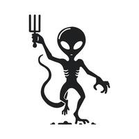 A sleek and modern alien icon designed for sci fi themes space exploration, or futuristic projects. Perfect for apps, vector