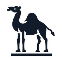 A stylish camel icon, perfect for travel-themed designs, branding, or cultural projects. This high-quality graphic is easily customizable and suitable for various applications, including logos, vector