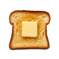 A piece of toast with butter on it png