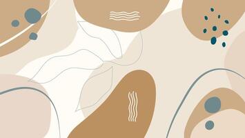 An abstract background with organic shapes, soft earthy tones, and flowing lines. Minimalist design perfect for branding, wallpapers, or creative projects. Modern, stylish, and visually appealing. vector