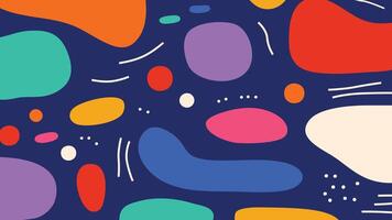 Colorful abstract geometric pop art background. Cover the geometric design of trendy Memphis 80s 90s style. vector