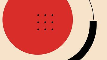 Background with dots and circles. Illustration for your design. Illustration for posters and covers. Bauhaus style. Circles and lines on the background. vector