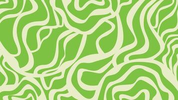 A seamless abstract background with organic flowing lines in vibrant green and cream. Inspired by nature, this dynamic background is perfect for wallpapers, textiles, and modern graphic designs. vector
