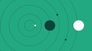 A clean and modern geometric background inspired by planetary orbits. Futuristic concept illustration ideal for technology, science, and space related creative works. High resolution abstract art. vector