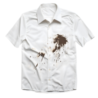 A shirt with a splatter of paint on it png