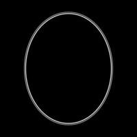 Oval Line, Flat Style, can use for Copy Space, Logo Gram, Frame Work, Ornate, Decoration, Website or Graphic Design Element. vector