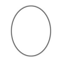 Oval Line, Flat Style, can use for Copy Space, Logo Gram, Frame Work, Ornate, Decoration, Website or Graphic Design Element. Editable vector