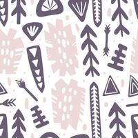 Boho Tribal Seamless Pattern vector