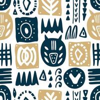 Warthog Tribal Geometric Pattern vector
