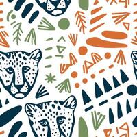 Cheetah Abstract Pattern vector