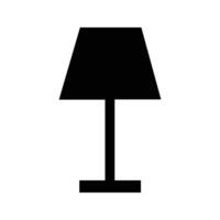Table lamp icon isolated on white background. vector