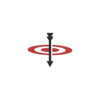 Bullseye target icon symbol. Drop target. Drop shoot icon . Isolated on white background. vector
