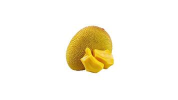 A ripe jackfruit and its ripe inner part video