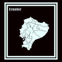 Ecuador country map vector