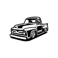 Classic retro pickup truck isolated EPS vector
