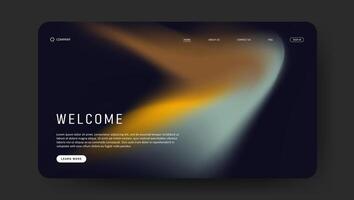 design of landing page. fluid gradient website vector