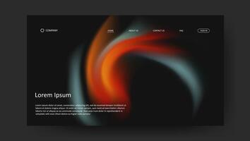 fluid gradient background. Futuristic retro design wallpaper for banner, flyer, presentation, advertising, landing page vector