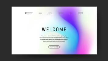 Futuristic modern fluid gradient for landing page vector