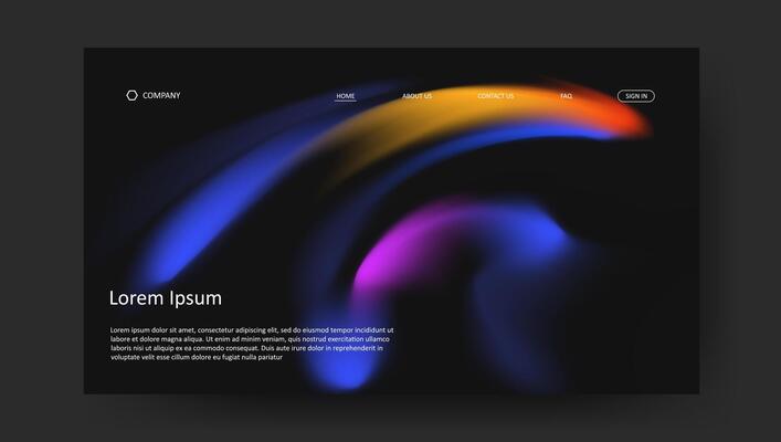 fluid gradient background. Futuristic design wallpaper for banner, poster, cover, flyer, landing page