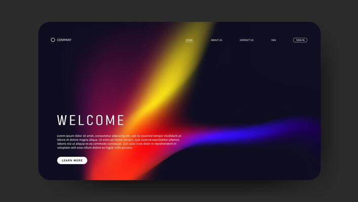 Futuristic fluid gradient wallpaper for banner, poster, flyer, presentation, landing page