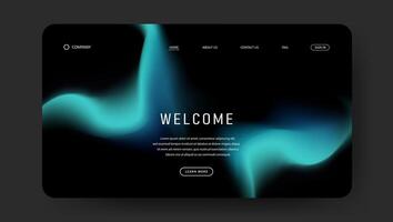 abstract modern fluid gradient for landing page vector