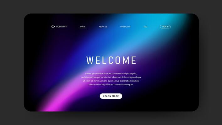 Futuristic fluid gradient for banner, poster, cover, flyer, presentation, landing page