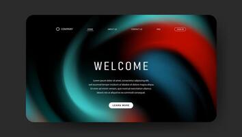 abstract Futuristic fluid gradient for banner, poster, cover, flyer, presentation, landing page vector