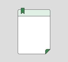 Elegant Notepad with Grid Layout vector