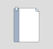 Stylish Notepad with Subtle Grids vector