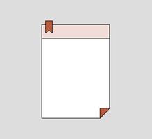 Minimalistic Grid Note Paper vector