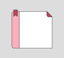 Basic Grid Notepad for Notes vector