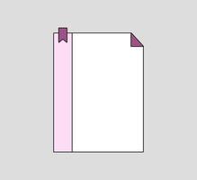 Minimalist Note Paper with Grids vector