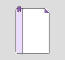 Simple Notepad with Gridded Pages vector