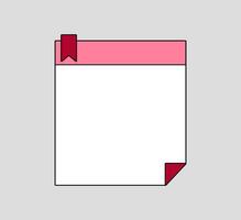 Minimal Grid Notepad for Notes vector