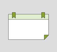 Plain Notepad with Grid Line vector