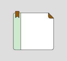 Modern Minimalist Grid Notepad vector