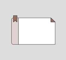 Simple Grid Notepad vector
