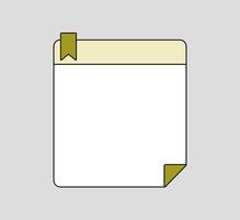Clean Design Notepad with Grids vector