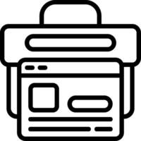 Search Console Outline Style Icon vector