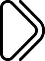Arrow Solid Right Outline Style Icon vector