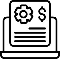 Project Budget Outline Element Style vector