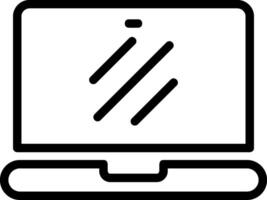 Laptop Outline Style Icon Element vector
