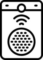 Smart Doorbell Outline Style Icon vector