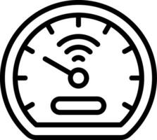 Smart Meter Outline Style Icon vector