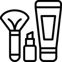 Cosmetics Outline Style Icon Design vector