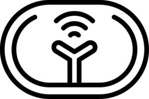 Smart Sensor Outline Style Icon vector